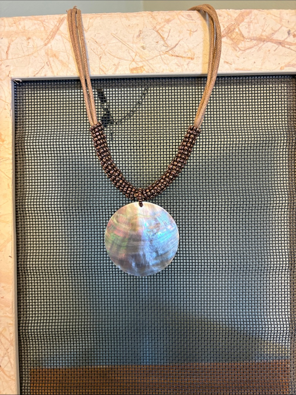 Women’s Shell Pendant Necklace Unbranded, coastal cowgirl, brown